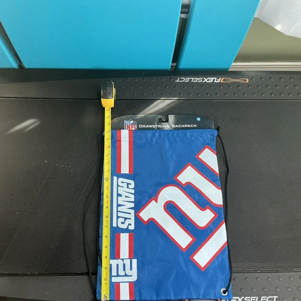 New York Giants‎ Drawstring Backpack FOCO NFL Gym Sack 18x13.5 Blue